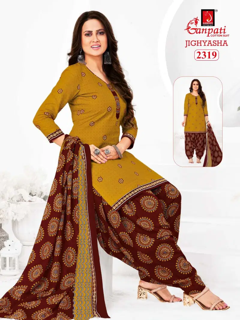 Jighyasha 23 By Ganpati Cotton Printed Dress Material Suppliers In India